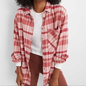 AERIE ANYTIME FAVE FLANNEL SHIRT